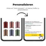 NoBoringSuitcases.com Handbagage, harde koffer met TSA-slot, voor volwassenen en vrouwen, trolley, reiskoffer, draagtas, rolkoffer, klein of middelgroot, 20 strepen stijl, koffer