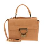 Arlettis Suede Handbag Apricot, bruin