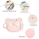 Crossbody Tas met Boog Knoop Klein Meisje Handtas Schoudertas Mini Flap Tas PU Lederen Messenger Bag Kleine Portemonnee Satchel, Kaki, Large