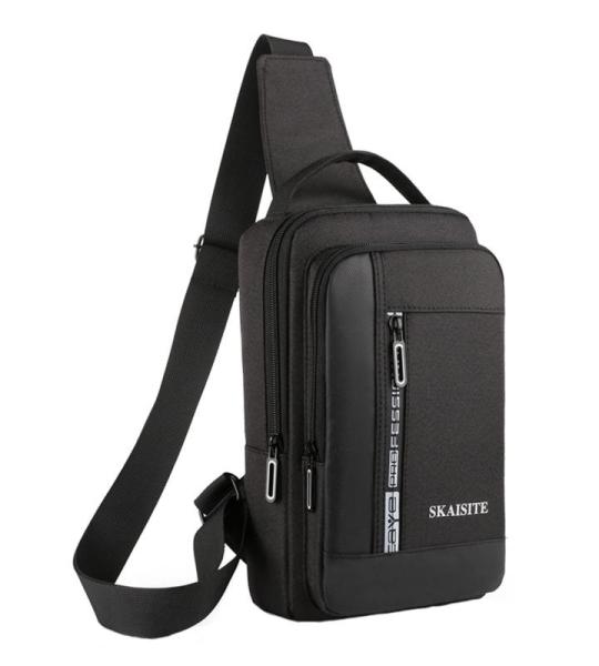 Asija Schoudertas voor heren, borsttas, crossbody bag, sling bag, borsttas, schoudertas, crossbody bag, heren, schoudertas, heren, voor wandelen, fietsen, reizen
