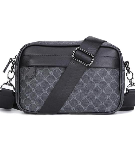 GSenhui Kleine schoudertas voor heren, leer, moderne tassen met brede schouderriem, crossbody tas met ritssluiting, voor zakelijk en dagelijks gebruik