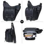 KAUKKO Canvas Tactical Vintage Borsttas Tactical Schoudertas