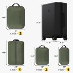 LEVEL8 Handkoffer, lichtgewicht van 100% polycarbonaat, harde koffers, trolleys, trolley case Elegance Micro-Diamond Textured design, 8 spinners, zwart