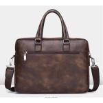 CHDWEY Umhängetaschen für Herren Mann-Aktenkoffer-Beutel-Qualitäts Geschäfts-Leder-Schulter-Kurier-Beutel-Office-Handtaschen-Laptop