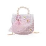 Schoudertas voor meisjes, voor mobiele telefoon, portemonnee, schattige strik, crossbody tas voor meisjes, schattige prinsessenhandtas, kleine meisjestas met afneembare schouderrie