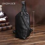 Borsttas heren trendy rugzak mode enkele schouder schoudertas casual sport herentas (B 18 x 28 x 10 cm)