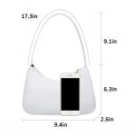Handtassen dames kleine schoudertas lederen tas tote bag shopper crossbody tas schoudertas voor vrouwen dating reizen party winkelen, Wit mini-nylon, Elegant, modieus