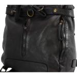 BZNA Bag Anna zwart nero backpacker designer rugzak lederen tas dameshandtas schoudertas leer nappa sheep Italië nieuw