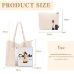 Tote Bag Dames Corduroy shopper tas dames grote schoudertas handtas dames met cosmeticatas voor winkelen, werken, reizen en school, beige