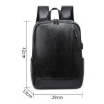 CHDWEY Umhängetaschen für Herren Männer Große PU-Leder Reise Rucksack Laptop Taschen Design Männer Umhängetasche Hohe Qualität Männer Rucksack Handtasche