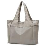 CHDWEY Umhängetaschen für Herren Frauen Sport Fitness Bag Oxford Yoga Gym Reise Duffle Handtasche wasserdichte Große Kapazität Schulter Wochenende Tasche Yoga Matte Tasche(Grij