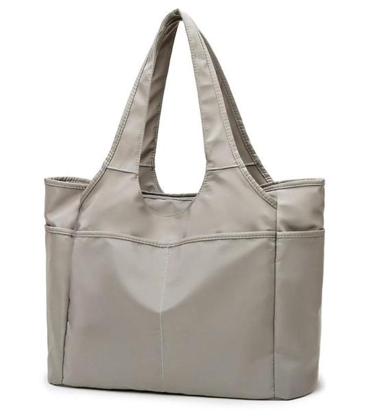 CHDWEY Umhängetaschen für Herren Frauen Sport Fitness Bag Oxford Yoga Gym Reise Duffle Handtasche wasserdichte Große Kapazität Schulter Wochenende Tasche Yoga Matte Tasche(Grij