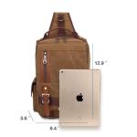 KAUKKO Canvas Tactical Vintage Borsttas Tactical Schoudertas