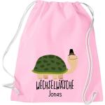 ShirtInStyle Kindergymtas, grappige dieren schildpad, verwisselbaar ondergoed met tekst naar wens, kinderen, dierentuin kinderdag familie, gymtas