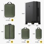 LEVEL8 Handkoffer, lichtgewicht van 100% polycarbonaat, harde koffers, trolleys, trolley case Elegance Micro-Diamond Textured design, 8 spinners, donkergrijs