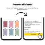 NoBoringSuitcases.com Handbagage, harde koffer met TSA-slot, voor volwassenen en vrouwen, trolley, reiskoffer, draagtas, rolkoffer, klein of middelgroot, 15 driedelige citaten, kof