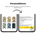 NoBoringSuitcases.com Handbagage, harde koffer met TSA-slot, jongens en meisjes, trolley, reiskoffer, draagtas, rolkoffer, klein of middelgroot, 10 Fruitige frisheid, koffer