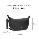 Mademoiselle.M M70 Half-Moon Bag Nubuk-Black
