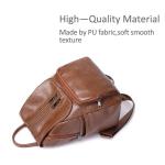 ADITAM Damesrugzak handtas casual dagrugzak modieuze rugzak voor college-dames rugzak PU-leer Double The Comfort