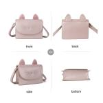 AFKOMST Leuke portemonnees voor tieners, meisjes, kleine schoudertas en handtassen, kattencadeau voor kinderen, roze (powder), schattig