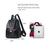 ADITAM Damesrugzak handtas casual dagrugzak modieuze rugzak voor college-dames rugzak PU-leer Double The Comfort