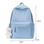Gelb&Schwarz Tragetasche und Rucksack, japanischer Rucksack, koreanische Mode, vielseitig, Mittelschule, Schüler, Schultasche, große Kapazität, Reisetasche, Schulrucksack