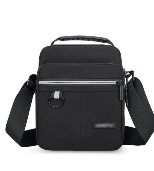 CHDWEY Umhängetaschen für Herren Männer wasserdichte Messenger Umhängetaschen Sling Crossbody Bag Cross Pack Handtasche auf Single-Schulter for Männchen(Black)