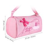 VGEBY Kinder Balletttasche, Mädchen Kinder Prinzessin Tanztasche Rucksack Tutu Kleid Tanztasche Daypack Umhängetasche für kleine Mädchen Geschenk(27.00 * 16.00 * 20.00cm-Rosa)