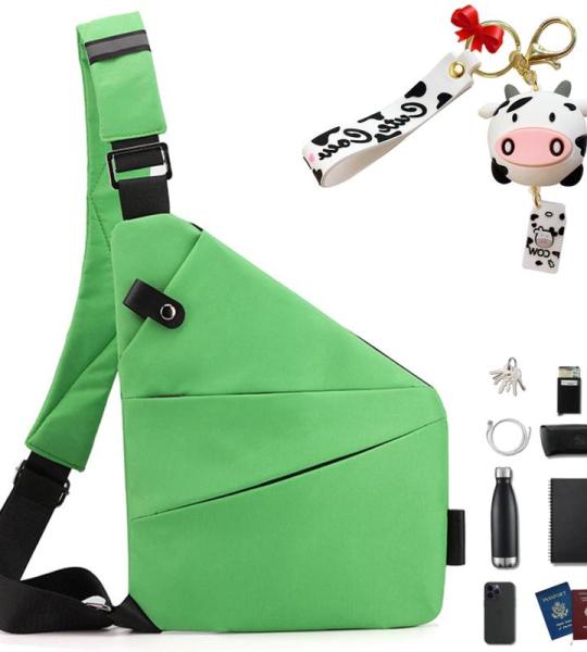 Gipfelfreund Anti-diefstal tas, Gipfelfreund Anti-diefstal schoudertas, borsttas, voor dames en heren