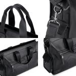 FUNSEED Echte Leder-Handtasche für Herren, Rindsleder, Laptoptasche, wasserdicht, große Kapazität, Business-Aktentaschen