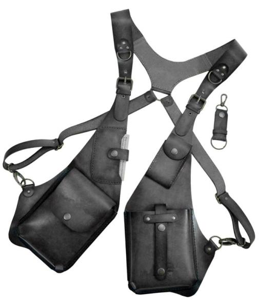 Anti-diefstal telefoonzakje, reistelefoon, vintage tas, vintage portemonnee lederen tas, Venator anti-diefstal harnas portemonnee, kleine lederen telefoonriemtas, voor veiligheid v