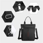 CHDWEY Umhängetaschen für Herren Männer Reisetasche Oxford Casual Männer Schulter Crossbody Taschen Gute Qualtiy Outdoor Bags Herren Reiseschule Retro Zipper Umhängetasche(S)