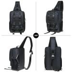 KAUKKO Canvas Tactical Vintage Borsttas Tactical Schoudertas