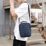 CHDWEY Umhängetaschen für Herren Männer Nylon Tasche Casual Crossbody Tasche for Männer wasserdichte kleine Tragen Umhängetasche Schwarze Reißverschluss Handtasche Reisehack(