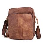 Schoudertas Heren Lederen Vintage Heren Messenger Bag met Schoudertas voor Werkreizen Dagelijks leven, lichtbruin, Retro