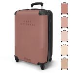 NoBoringSuitcases.com Handbagage, harde koffer met TSA-slot, voor volwassenen en vrouwen, trolley, reiskoffer, draagtas, rolkoffer, klein of middelgroot, 21 zandkleuren, koffer