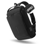Crossbody tas voor mannen en vrouwen kleine crossbody casual reizen kleine sport wandelen fietsen dag tas, Zwart, Medium, Tsa Lock Tas