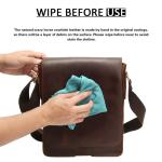 Leathario Leren schoudertas voor heren, messgerbag, leren tas voor business, retro