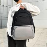 CHDWEY Umhängetaschen für Herren Mann Rucksack Große Kapazität Umhängetasche Mode Männer Rucksack College Schule Rucksack Teenager Reisetasche Rucksack(Grijs)