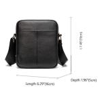 CHDWEY Umhängetaschen für Herren Mode Männer Umhängetasche for Männer Echtes Leder Handtasche Kleine Männliche Messenger Messenger Kleine Telefon Crossbody Taschen(Red Palm)
