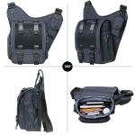 KAUKKO Canvas Tactical Vintage Borsttas Tactical Schoudertas