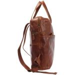 LECONI Grote rugzak leren rugzak voor vrouwen en mannen, DIN A4, vrijetijdsrugzak, modern, van nappaleder, rundleer, dames en heren, leer, 31 x 40 x 15 cm, LE1020