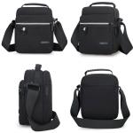 CHDWEY Umhängetaschen für Herren Männer wasserdichte Messenger Umhängetaschen Sling Crossbody Bag Cross Pack Handtasche auf Single-Schulter for Männchen(Black)