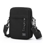 Crossbody tas voor mobiele telefoon, waterdichte borsttas met ritssluiting, kleine schoudertas voor heren, anti-diefstal schoudertas, voor dagelijks gebruik, reizen, enz, zwart, He
