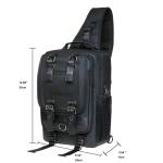 KAUKKO Canvas Tactical Vintage Borsttas Tactical Schoudertas