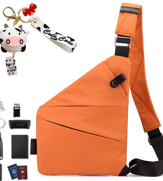 Gipfelfreund Anti-diefstal tas, Gipfelfreund Anti-diefstal schoudertas, borsttas, voor dames en heren