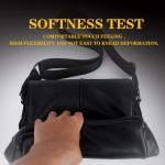 Leathario Leren schoudertas voor heren, messgerbag, leren tas voor business, retro