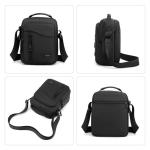 Schoudertas Heren Kleine schoudertas met meerdere zakken Kleine waterdichte nylon sling crossbody tas Herentas met handvat aan de bovenkant voor werk, reizen, dagelijks leven