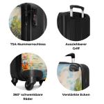 NoBoringSuitcases.com Kinderkoffer, handbagage, harde koffer met TSA-slot, jongens en meisjes, trolley, reiskoffer, draagtas, rolkoffer, klein of middelgroot, 32 Hond in Kleurrijk 