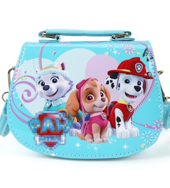 Philoctes Tas voor kinderen, meisjes, kinderhandtas, kleine handtas met verstelbare riem, cadeaus voor kinderen, Blauwe hond